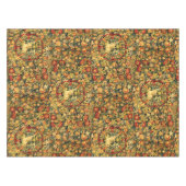 Renaissance Unicorn Amid Fruit & Flowers Pattern Tafelkleed (Voorkant (Horizontaal))