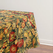 Renaissance Unicorn Amid Fruit & Flowers Pattern Tafelkleed (Voorbeeld)