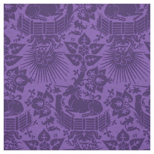 Renaissance Unicorn Garden, Amethyst Stof (Swatch)