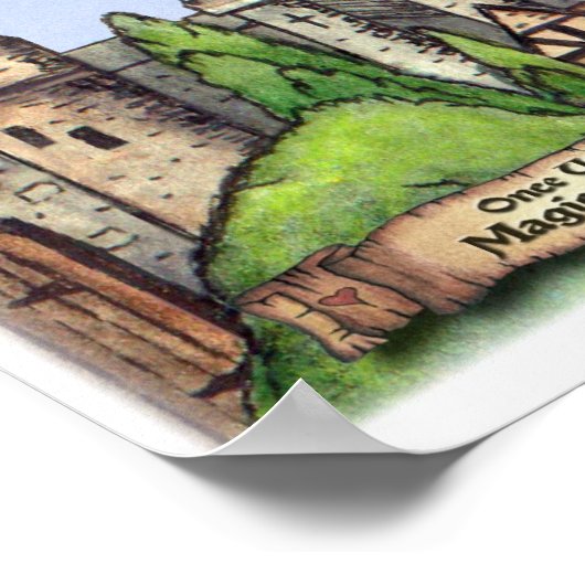 Renaissance Village Painting Poster (Hoek)