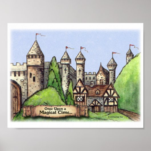 Renaissance Village Painting Poster (Voorkant)