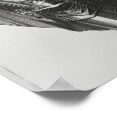 Renaissance Vrouw in Drapery en Bord Armor Poste Poster (Hoek)