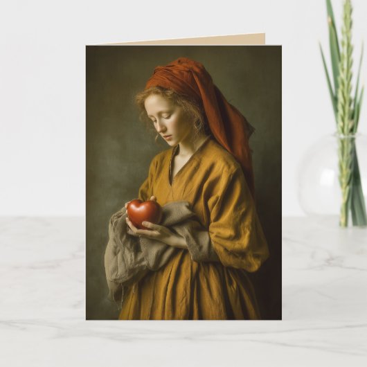 Renaissance vrouw met hart kaart (Voorkant)