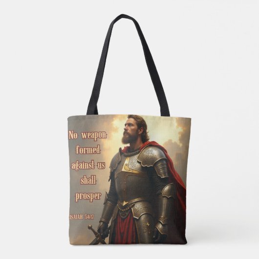 Renaissance wapenrusting van God / AI Art Tote Bag (Achterkant)