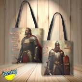 Renaissance wapenrusting van God / AI Art Tote Bag
