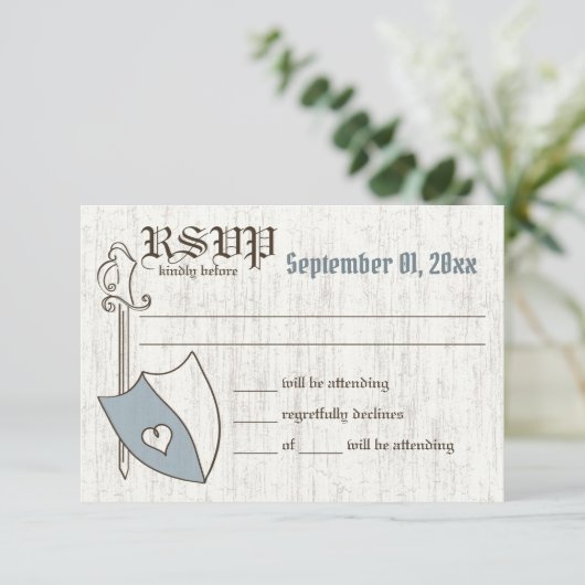 Renaissance Wedding Arms Response Kaart (Staand voorkant)