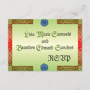 Renaissance Wedding RSVP-kaarten RSVP Kaartje