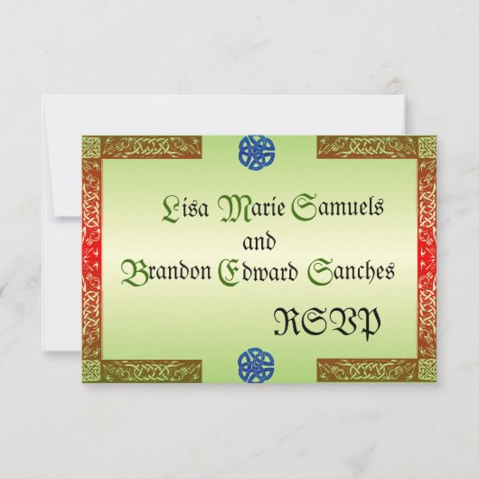 Renaissance Wedding RSVP-kaarten RSVP Kaartje (Voorkant)