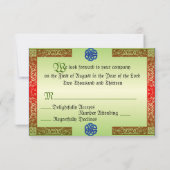 Renaissance Wedding RSVP-kaarten RSVP Kaartje (Achterkant)