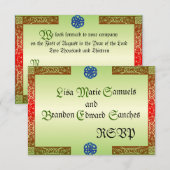 Renaissance Wedding RSVP-kaarten RSVP Kaartje (Voorkant / Achterkant)