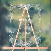 Renaissance Weelderige Bloem Oefen Diner Welkom Acryl Bord (Neutraal)