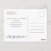 Renaissance Weelderige Bloemige Trouw 'Save the Da Briefkaart (Achterkant)