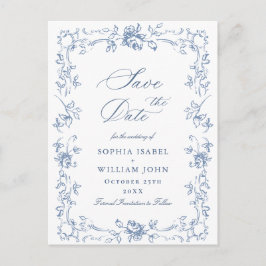 Renaissance Weelderige Bloemige Trouw 'Save the Da Briefkaart