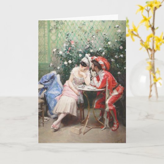 renaissance-Wenskaart Kaart (Gele Bloem)