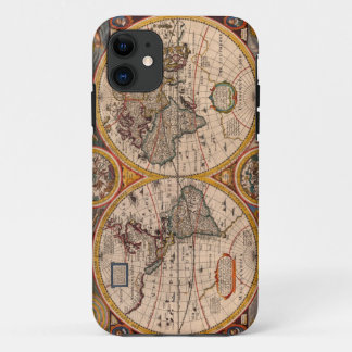 Renaissance Wereldkaart Case-Mate iPhone Case