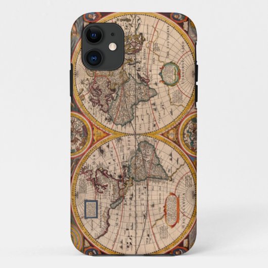 Renaissance Wereldkaart Case-Mate iPhone Case (Achterkant)