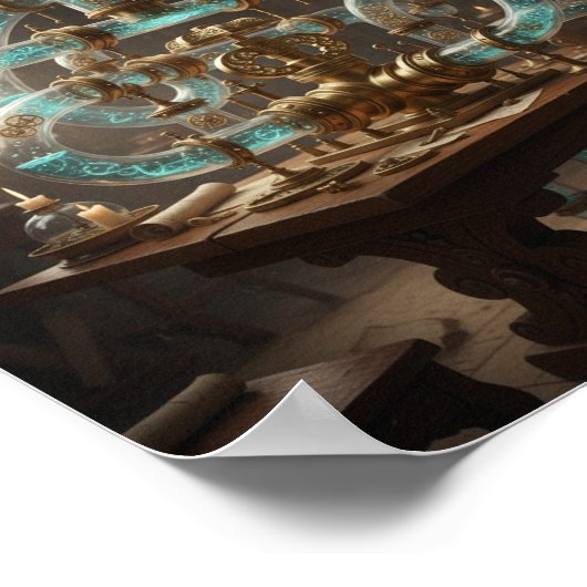 Renaissance wetenschappelijke tekening poster (Hoek)