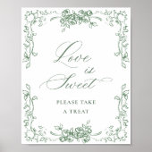 Renaissance  Wijze Groene Bloemliefde is Zoet Poster (Voorkant)