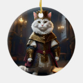 Renaissance witte kat, keramisch ornament (Achterkant)