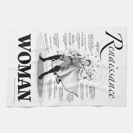 Renaissance Woman Theedoek (Horizontaal)