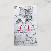 RENAISSANCEARCHITECTUUR, ARCHITECT, ENGINEER, Wit Visitekaartje (Achterkant)