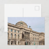 renaissancestijl openbare bibliotheek in milwaukee feestdagenkaart (Voorkant / Achterkant)