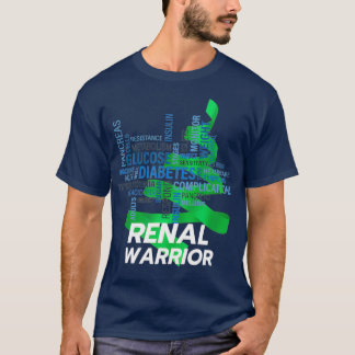 Renale krijger CKD dialyse steun T-shirt