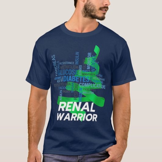 Renale krijger CKD dialyse steun T-shirt (Voorkant)