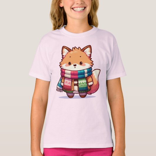 Renard Choupinet en Hiver T-shirt (Voorkant)
