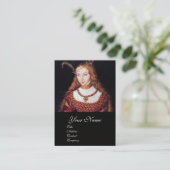 RENASSAINCE BEAUTY, MODE JEWELRY COSTUME DESIGN VISITEKAARTJE (Staand voorkant)