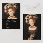 RENASSAINCE BEAUTY, MODE JEWELRY COSTUME DESIGN VISITEKAARTJE (Voorkant / Achterkant)