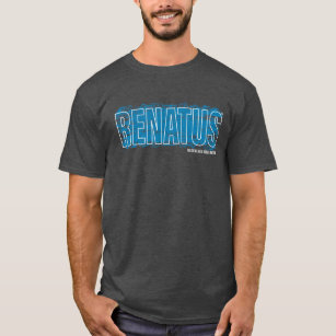 Renatus Blauwe Verf met Tagline T-shirt