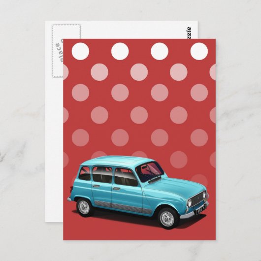 Renault 4L Briefkaart (Voorkant / Achterkant)