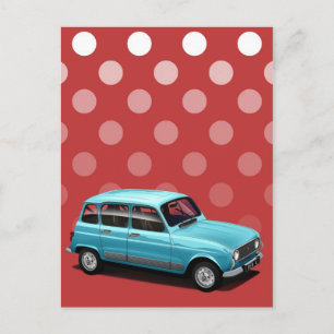 Renault 4L Briefkaart