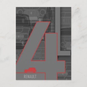 Renault 4L-Briefkaart Briefkaart