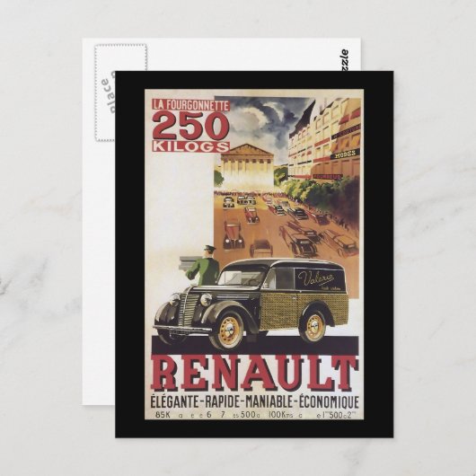 Renault Briefkaart (Voorkant / Achterkant)