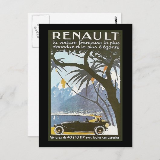 Renault Briefkaart (Voorkant / Achterkant)