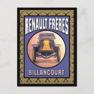 Renault Brothers Vintage Auto Briefkaart