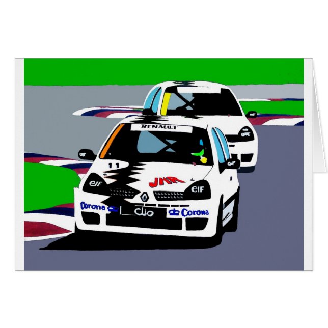 Renault Clio Racing Cars (Voorkant Horizontaal)