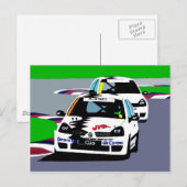 Renault Clio Racing Cars Briefkaart (Voorkant / Achterkant)