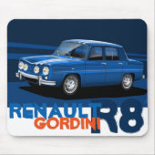 Renault R8 Gordini Mouse Mat Muismat (Voorkant)