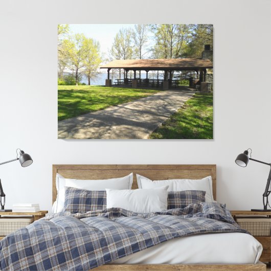 Rend Lake in Southern Illinois Canvas Afdruk (Insitu (Slaapkamer))