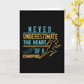 Rend - nooit onderschat kampioen kaart (Gele Bloem)