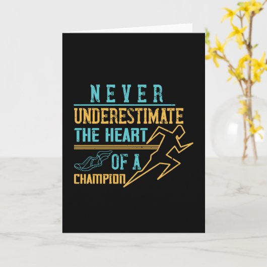 Rend - nooit onderschat kampioen kaart (Gele Bloem)