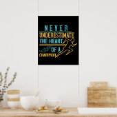 Rend - nooit onderschat kampioen poster (Keuken)