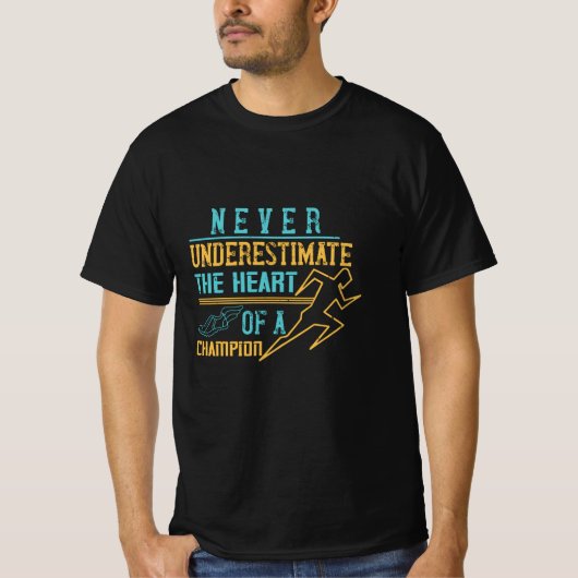 Rend - nooit onderschat kampioen t-shirt (Voorkant)