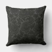 Renda floral detalhada em preto desing kussen (Achterkant)
