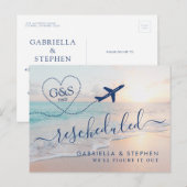 Rendatum opnieuw gekozen batchtbestemming TBD Aankondigingskaart (Voorkant / Achterkant)