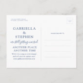 Rendatum opnieuw gekozen batchtbestemming TBD Aankondigingskaart (Achterkant)