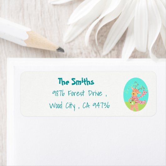 Rendeadreslabels rendierFeestdagen Etiket (Insitu)